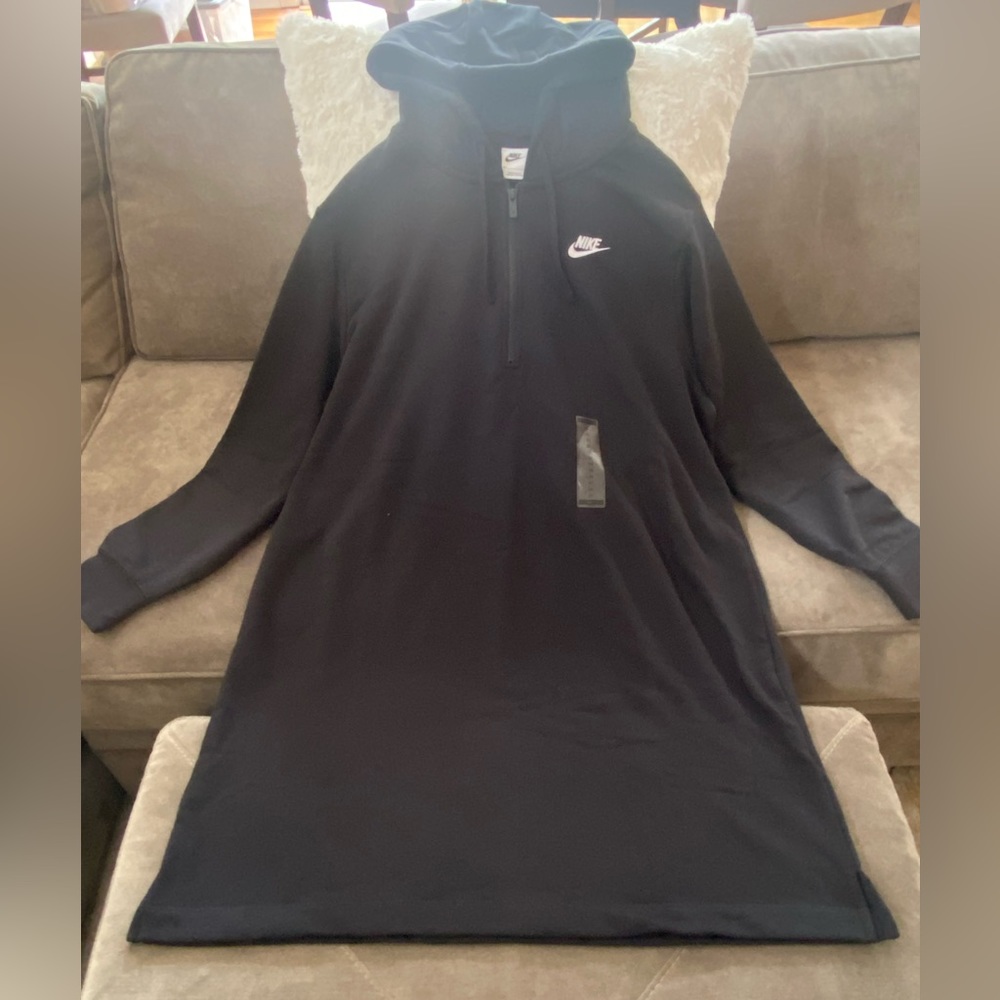 Nike Sportswear 1/4 Zip Black Dress
